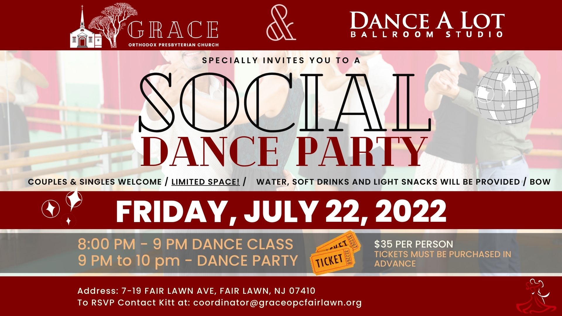 Grace OPC' Social Dance Party at Dance A Lot Ballroom Studio