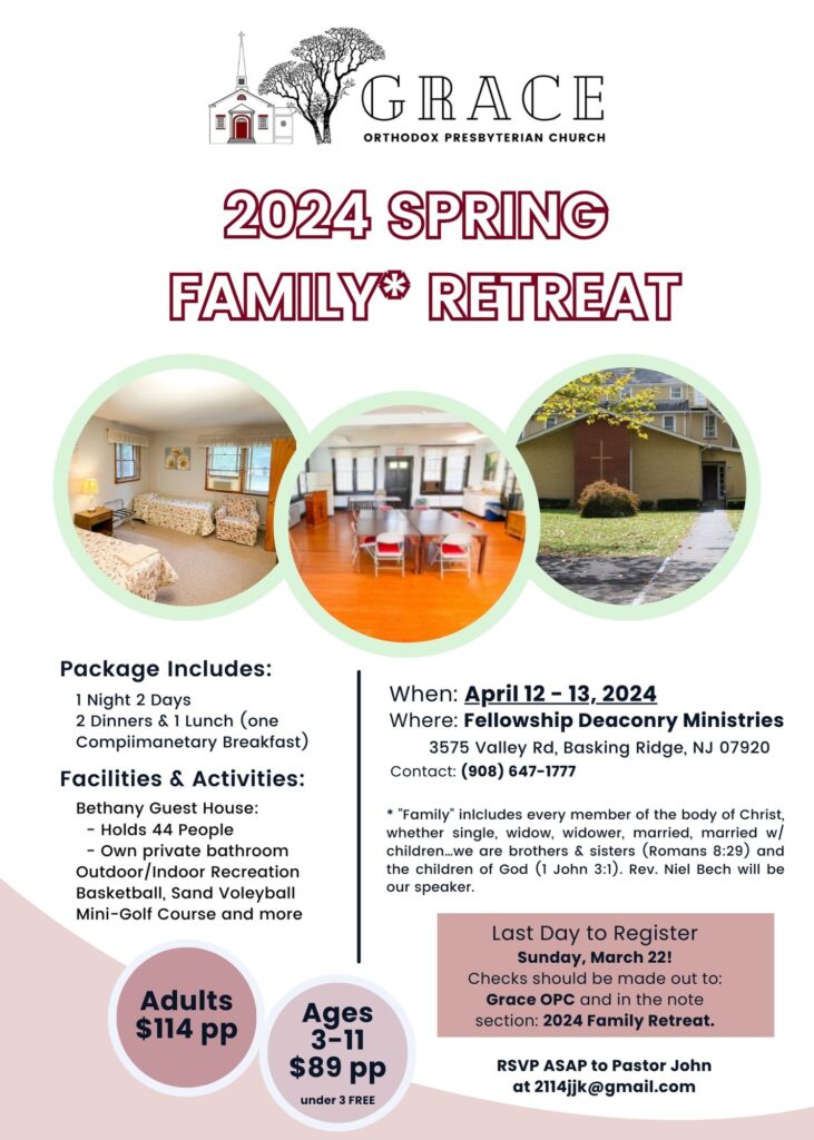 First Annual Family Retreat Flyer - Front Page