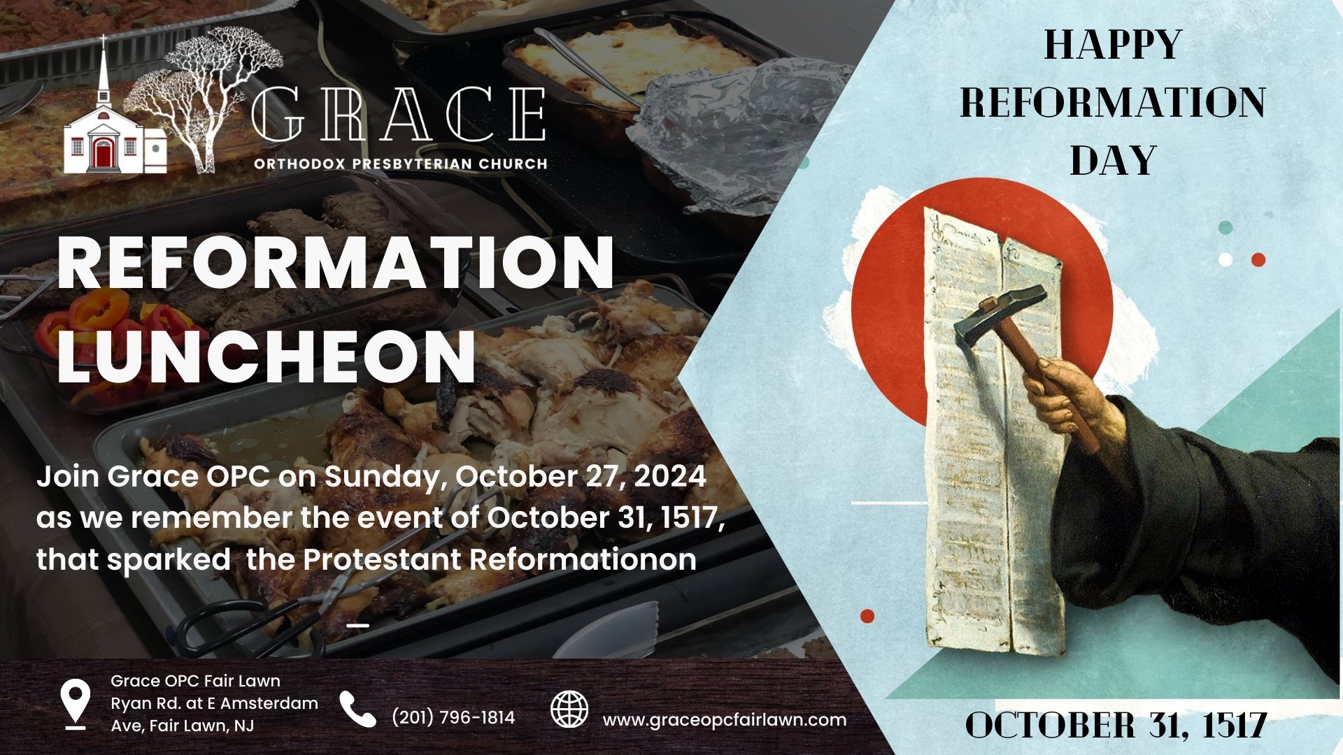 2024 Reformation Luncheon - Oct 27 - Grace OPC Fair Lawn
